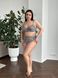 Жіночий роздільний леопардовий купальник PLUS SIZE з поролоновою чашкою SW3596 фото 5