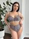 Жіночий роздільний леопардовий купальник PLUS SIZE з поролоновою чашкою SW3596 фото 3