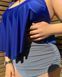 Роздільний синій купальник PLUS SIZE з високими плавками в смужку з утяжкою SW1235/1-5XL фото 3