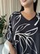 Розкішна чорно-біла максі сукня- туніка PLUS SIZE для відпочинку SW645/1-універсальний фото 9