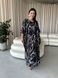 Розкішна чорно-біла максі сукня- туніка PLUS SIZE для відпочинку SW645/1-універсальний фото 10