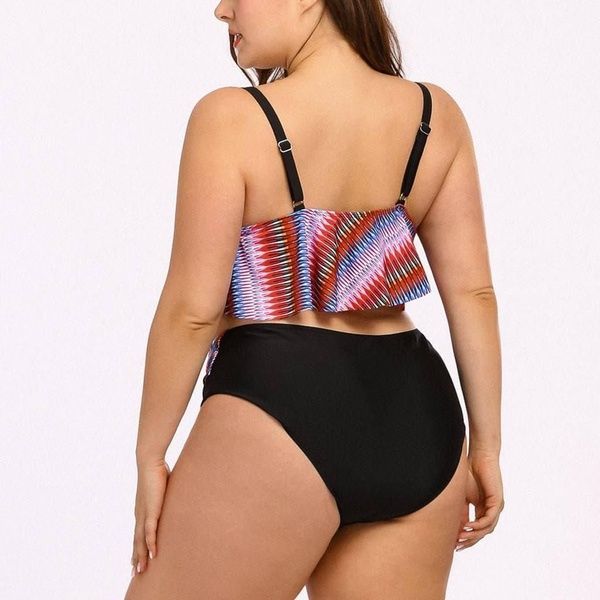 Роздільний купальник PLUS SIZE знімними чашками та високими плавками SW1319-2XL фото