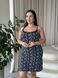 Нічна котонова турецька сорочка на бретельках PLUS SIZE DO3115-2XL фото 1
