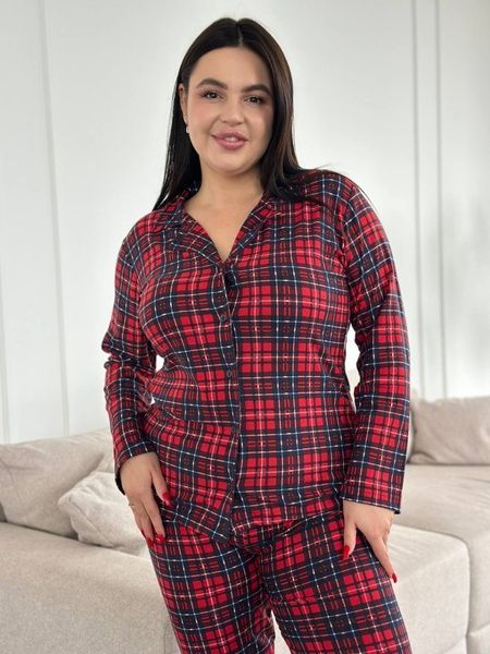 Максимально комфортна та приємна піжама-домашній костюм в розмірі PLUS SIZE DO3801-2XL фото