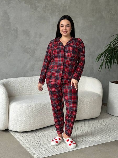 Максимально комфортна та приємна піжама-домашній костюм в розмірі PLUS SIZE DO3801-2XL фото