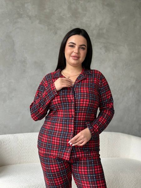 Максимально комфортна та приємна піжама-домашній костюм в розмірі PLUS SIZE DO3801-2XL фото