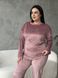 Розкішний домашній костюм піжама PLUS SIZE з велюру DO9300-2XL фото 3