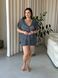 Пляжна коротка сіра туніка PLUS SIZE тоненька в'язка SW669/1-універсальний фото 4