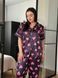 Піжама PLUS SIZE чорна у сердечко з сорочкою та штанами DO3634-5XL фото 17