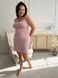 турецька котонова нічна сорочка PLUS SIZE на бретельках пудрова DO2571/1-2XL фото 2