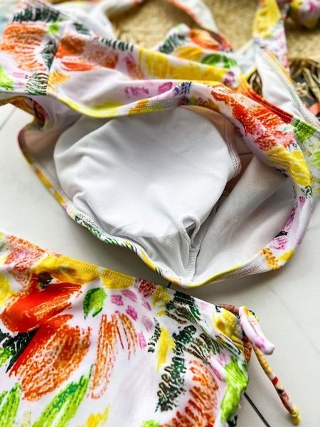 Роздільний яскравий купальник PLUS SIZE знімними чашками та високими плавками SW1406-XL фото