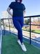 Спортивні сині фітнес лосини plus size FS1638/1-XL фото 4