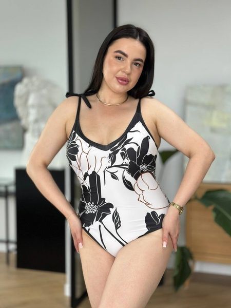 Розкішний суцільний купальник для дівчат PLUS SIZE SW3676-4XL фото