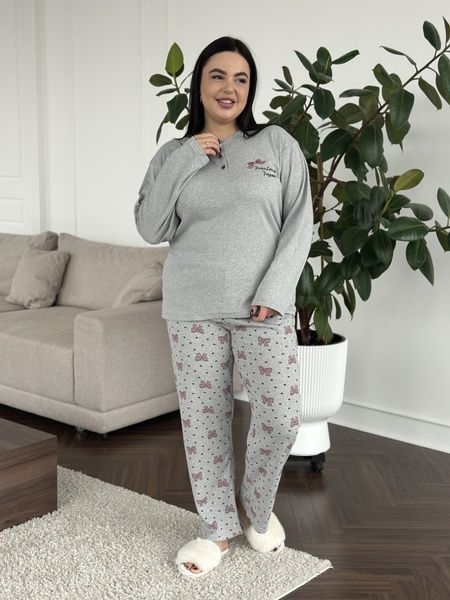 М'яка піжама PLUS SIZE DO3891/2 фото