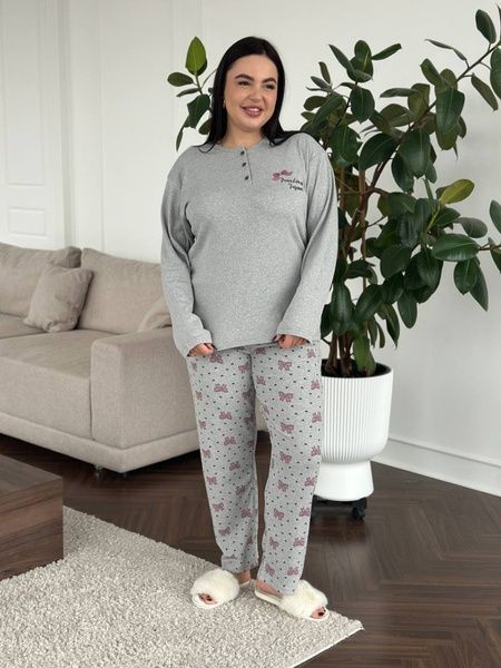 М'яка піжама PLUS SIZE DO3891/2 фото