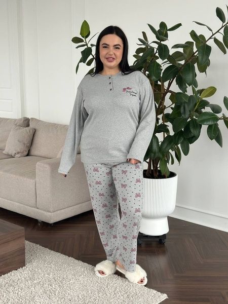 М'яка піжама PLUS SIZE DO3891/2 фото