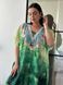 Сукня-туніка з орнаментом зелена PLUS SIZE SW3531-універсальний фото 6