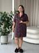 Шовкова сорочка на ґудзиках для дому PLUS SIZE DO3512-2XL фото 2