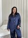 Жіноча класична шовкова піжамка PLUS SIZE синя DO4187/1-2XL фото 6