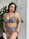 Жіночий роздільний леопардовий купальник PLUS SIZE з поролоновою чашкою SW3596-4XL фото 1