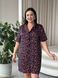 Шовкова сорочка на ґудзиках для дому PLUS SIZE DO3512-2XL фото 3