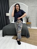 жіноча піжама з леопардовим принтом PLUS SIZE DO2843-L/XL фото
