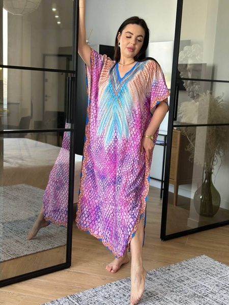 Довга сукня-туніка рожева PLUS SIZE SW676-універсальний фото