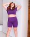 Жіночий фіолетовий фітнес костюм plus size FS1657-XL фото 1