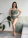Роздільний оливковий купальник PLUS SIZE з високими трусиками та утяжкою SW3683 фото 3