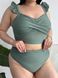 Роздільний оливковий купальник PLUS SIZE з високими трусиками та утяжкою SW3683 фото 8