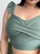 Роздільний оливковий купальник PLUS SIZE з високими трусиками та утяжкою SW3683 фото 10