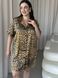 Леопардова шовкова сорочка на ґудзиках PLUS SIZE DO2699-2Xl фото 10