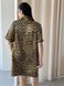 Леопардова шовкова сорочка на ґудзиках PLUS SIZE DO2699-2Xl фото 9