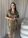 Леопардова шовкова сорочка на ґудзиках PLUS SIZE DO2699-2Xl фото 1
