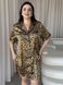 Леопардова шовкова сорочка на ґудзиках PLUS SIZE DO2699-2Xl фото 5