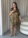 Леопардова шовкова сорочка на ґудзиках PLUS SIZE DO2699-2Xl фото 4