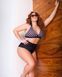 Роздільний чорно-білий купальник PLUS SIZE знімними чашками та високими плавками SW1165-L фото 2