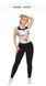 Жіночий фітнес костюм чорний топ + лосини plus size FS1666-L фото 1