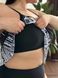 Чорний купальник танкіні PLUS SIZE з білим принтом SW3476-4XL фото 3