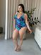 Суцільний купальник PLUS SIZE в мраморному принті з парео SW1552-XL фото 3