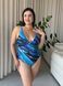Суцільний купальник PLUS SIZE в мраморному принті з парео SW1552-XL фото 4