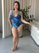 Суцільний купальник PLUS SIZE в мраморному принті з парео SW1552-XL фото 5