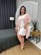 Піжамний персиковий комплект: халат + нічна сорочка PLUS SIZE DO2789-2XL фото 16