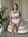 Базовий білий комплект білизни PLUS SIZE мереживний DO107(білий)-90С фото 2