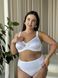 Базовий білий комплект білизни PLUS SIZE мереживний DO107(білий)-90С фото 5