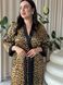 Шовковий жіночий леопардовий халат PLUS SIZE DO2968-2XL фото 10