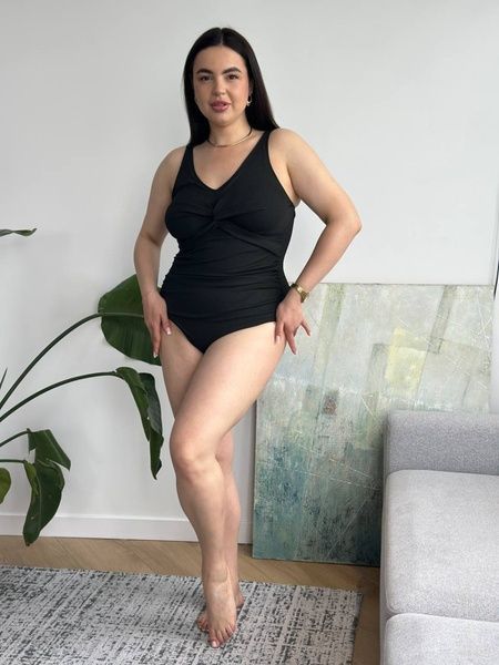 Купальник для дівчат PLUS SIZE, в чорному кольорі SW3679 фото