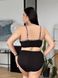 Чорний роздільний купальник PLUS SIZE з леопардовим принтом SW3688 фото 10