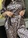 Піжама з леопардовим принтом PLUS SIZE з сорочкою та штанами DO3627-3XL фото 6