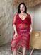 Жіноча бордова пляжна туніка PLUS SIZE SW4036/1 фото 1